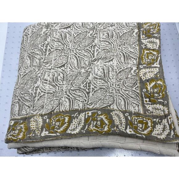 Amber Lewis For Anthropologie Sweetwater Quilt Queen Neutral - Picture 8 of 10